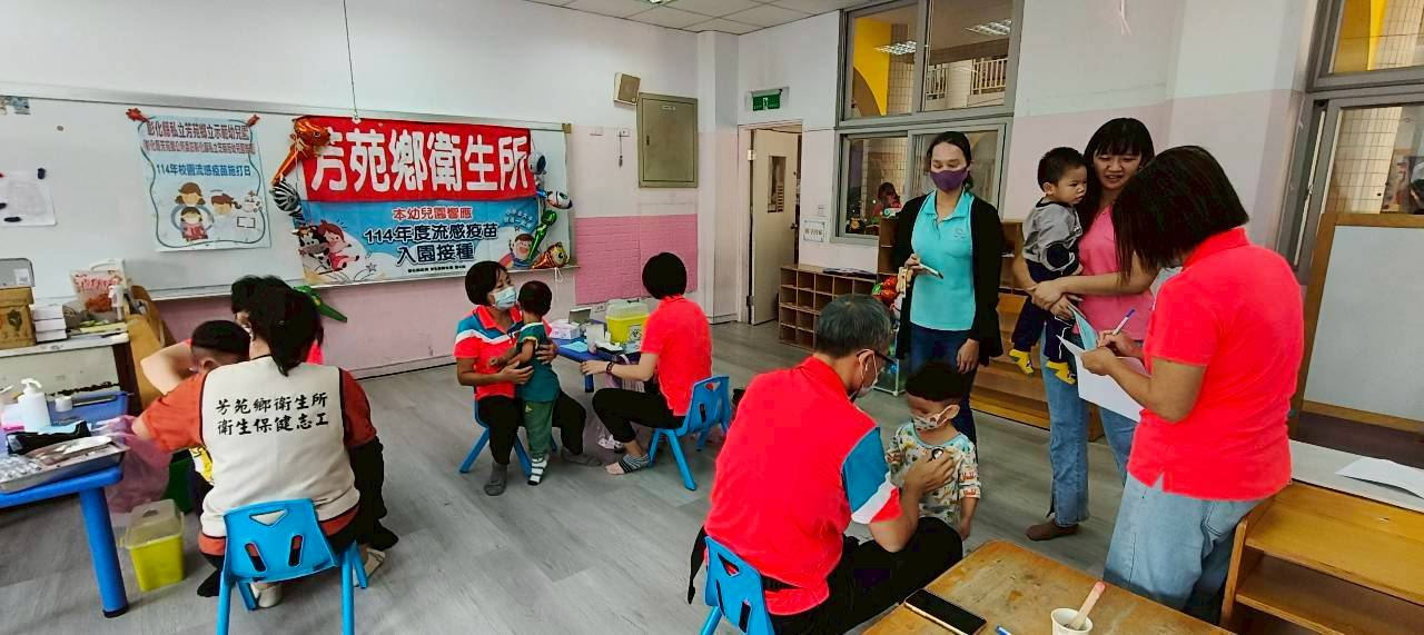 114年10月23日(星期四) 芝麻街幼兒園學童免費施打流感疫苗